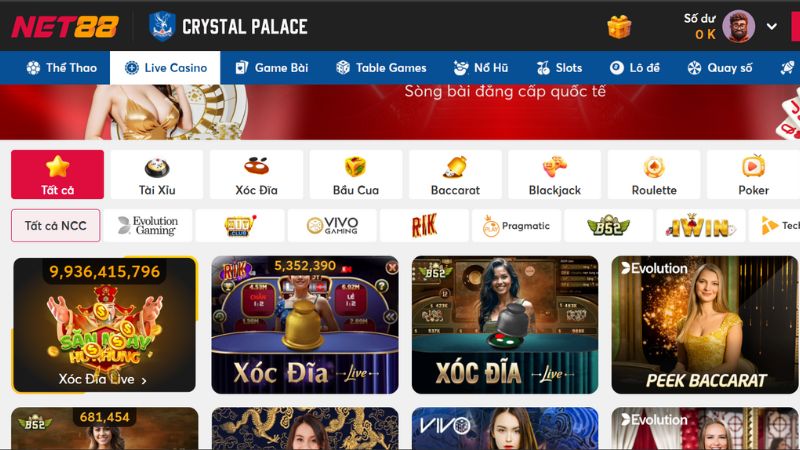 Điểm nổi bật trong thiết kế giao diện Net88 với WE88